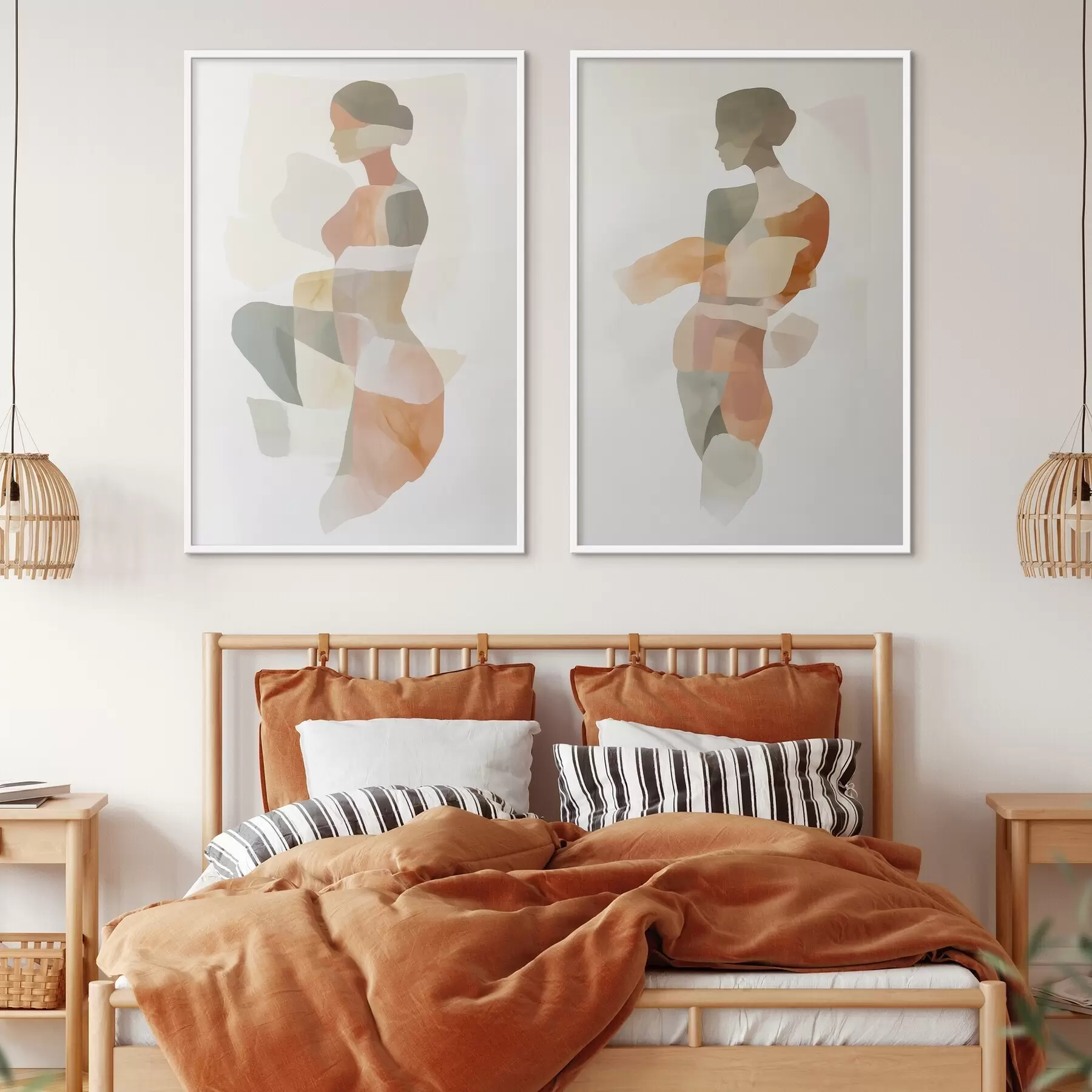 carta da parati Sagome femminili astratte nr. d00788