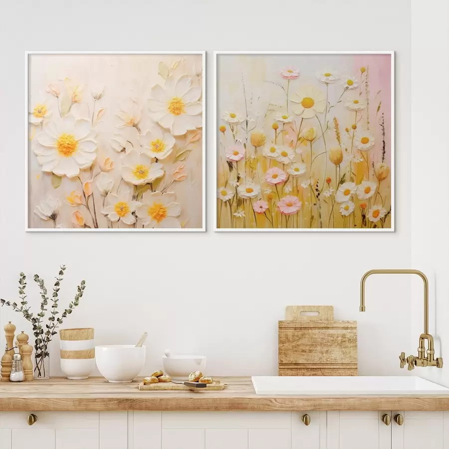 carta da parati Prato fiorito in stile pittura a olio nr. d00711