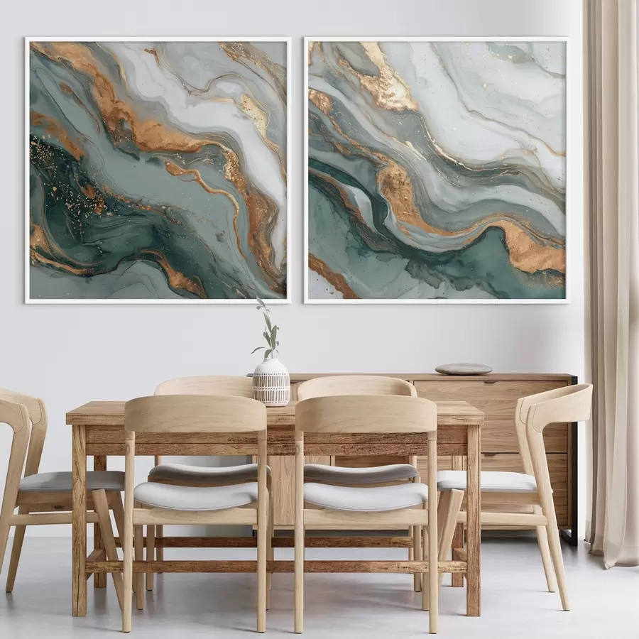 carta da parati Texture marmorea nei toni del grigio-turchese nr. d00744