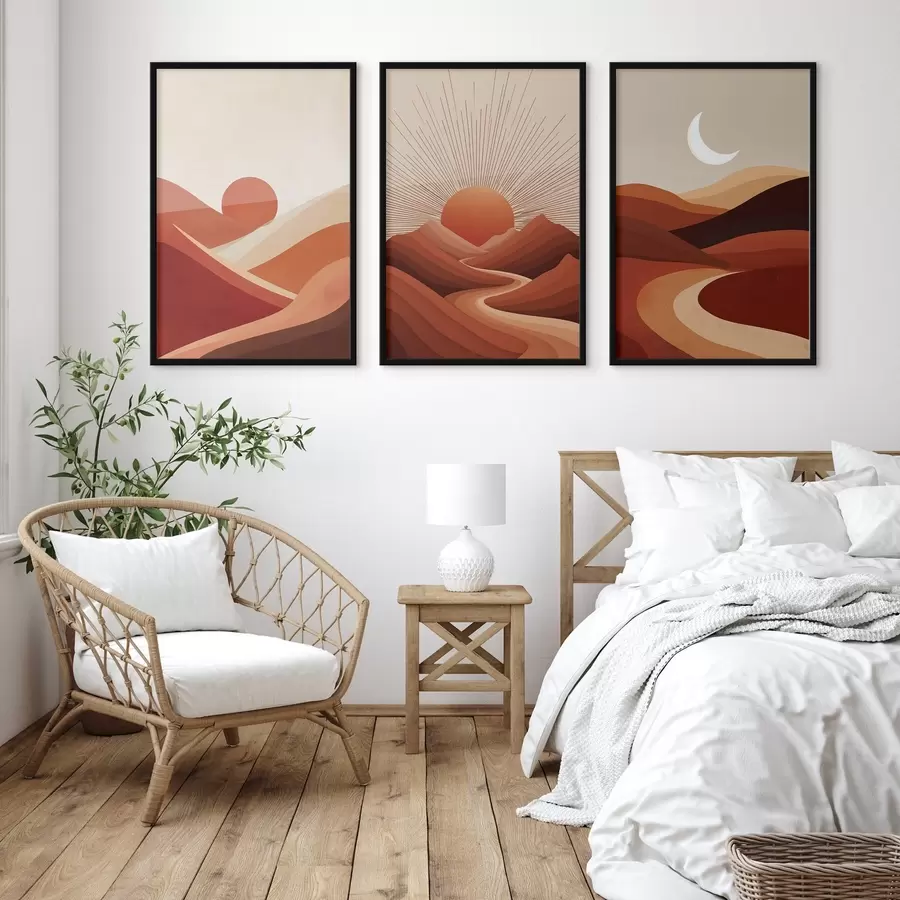 carta da parati Sole astratto in linee nr. d00606