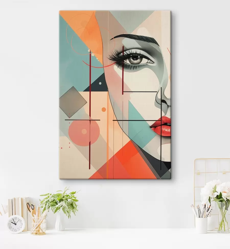 carta da parati Persone, volti, geometria nr. s47447