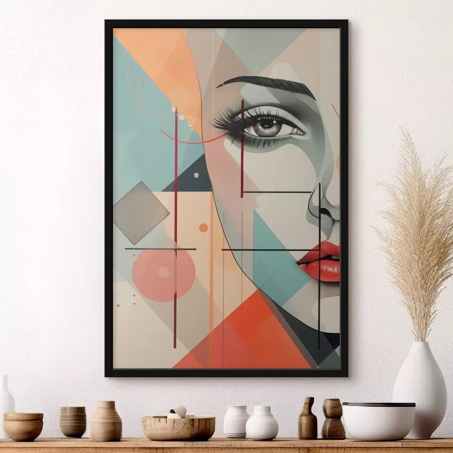 carta da parati Persone, volti, geometria nr. f47447