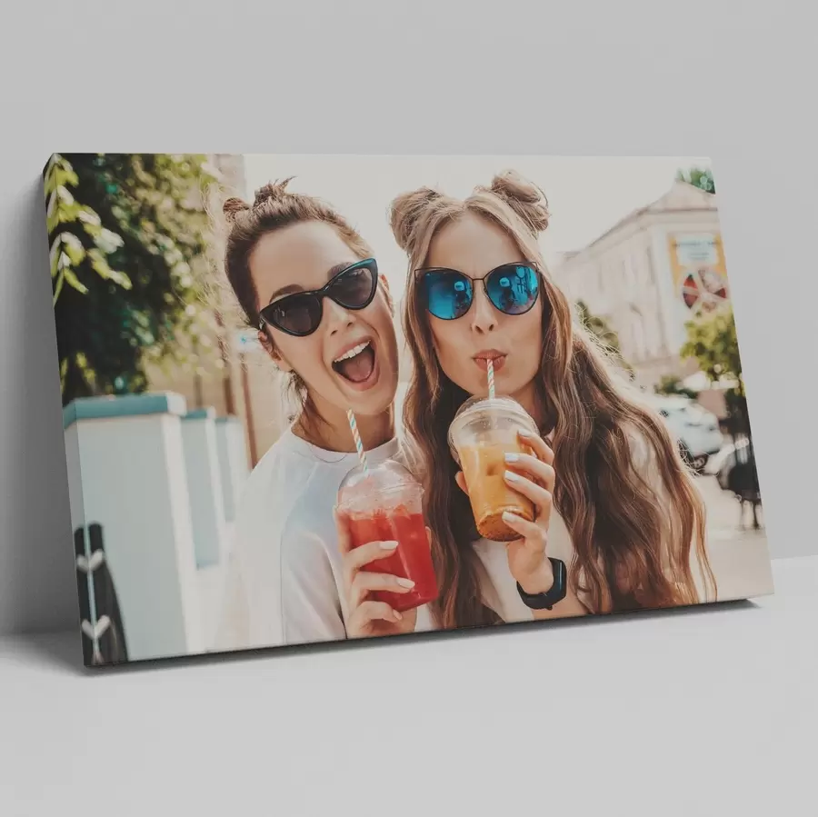 carta da parati Un regalo per un amico con una foto su tela nr. s47166