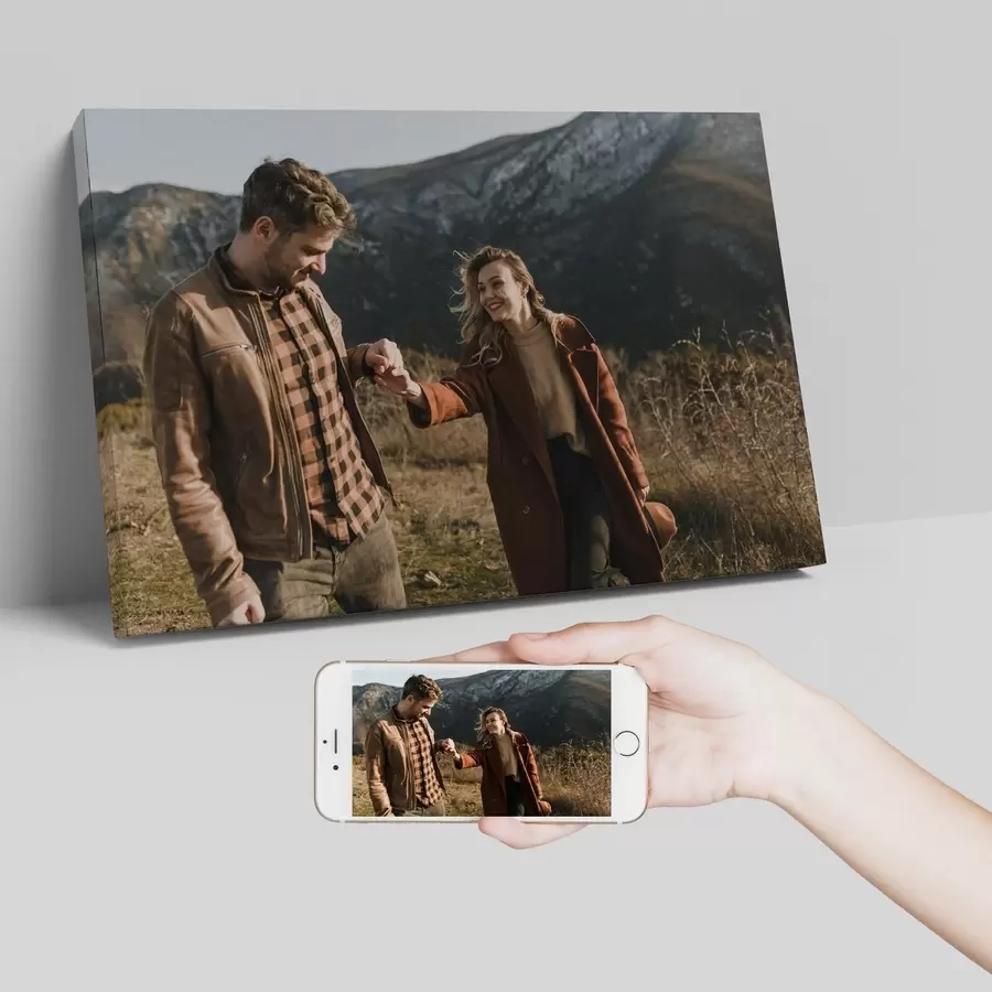 carta da parati Stampa di foto di famiglia su tela nr. s47167