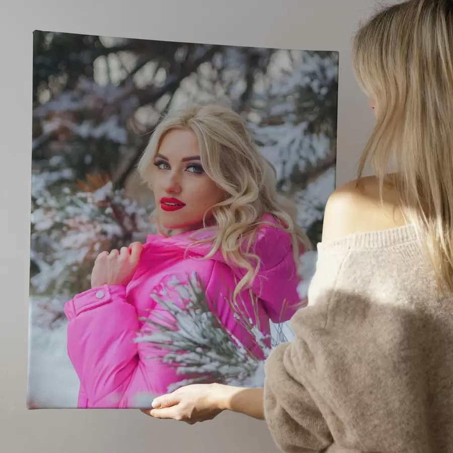 carta da parati Un regalo di un dipinto tratto da una foto per una ragazza nr. s47168