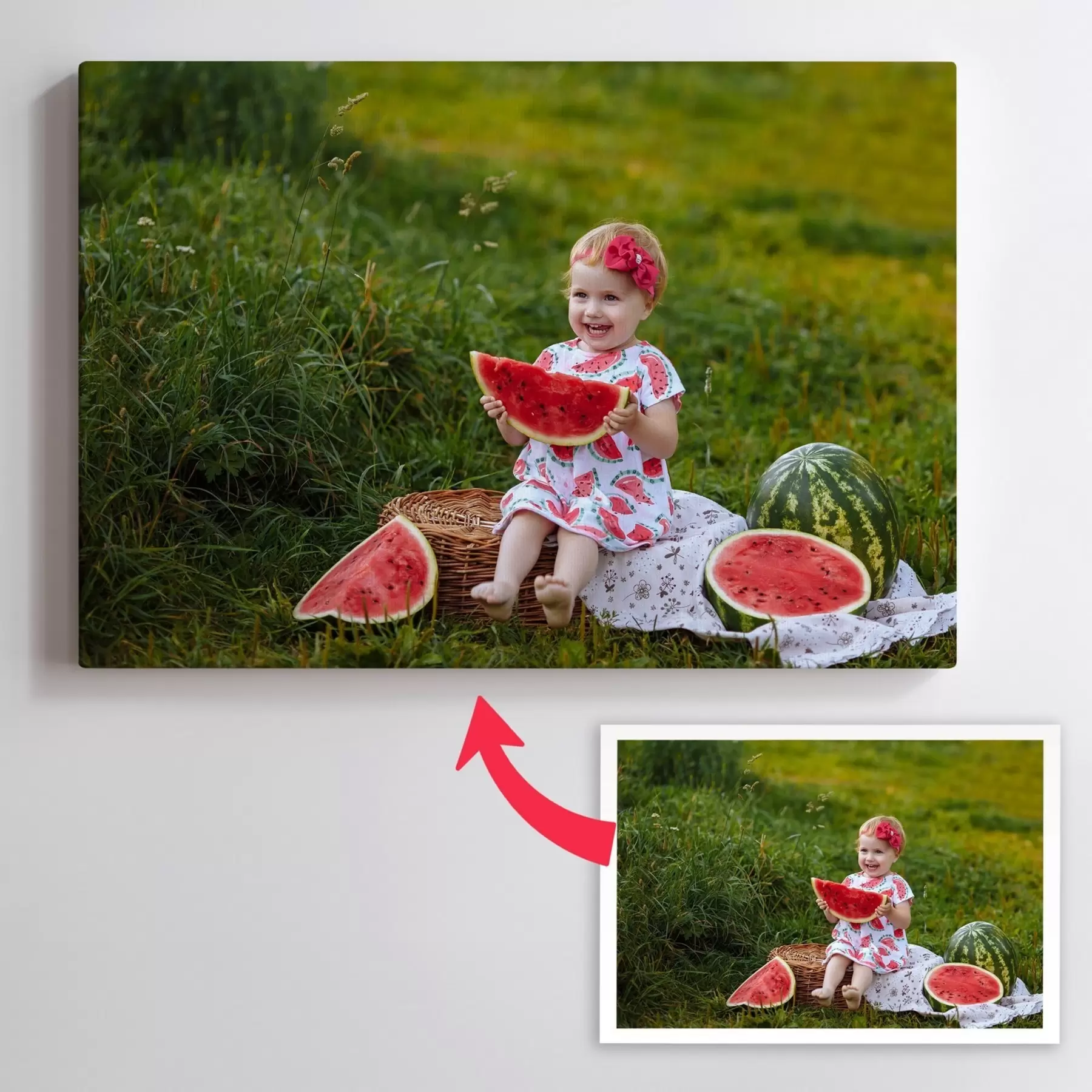 carta da parati Una foto di tuo figlio su tela nr. s47187