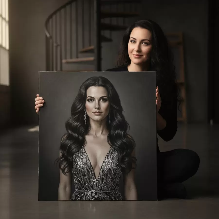 carta da parati Un regalo per una ragazza basato sulla sua foto nr. s47192