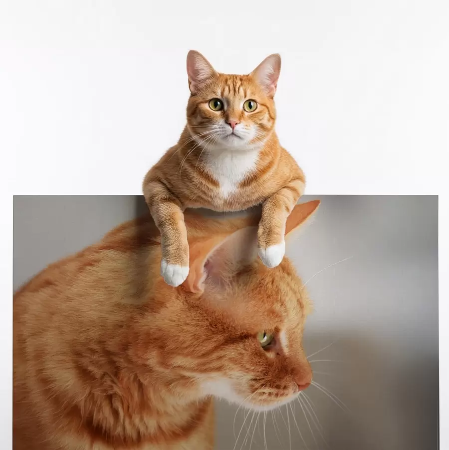 carta da parati Foto del tuo gatto su tela nr. s47194