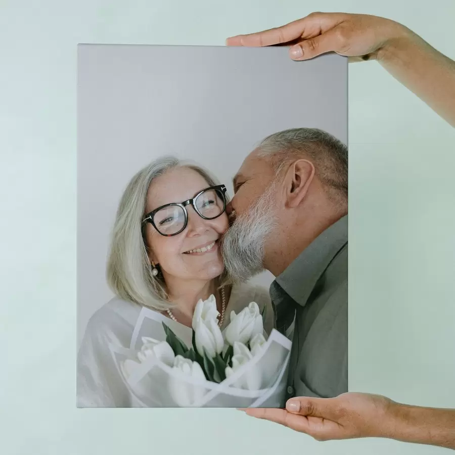 carta da parati Regalo per una coppia basato su una foto su tela nr. s47197