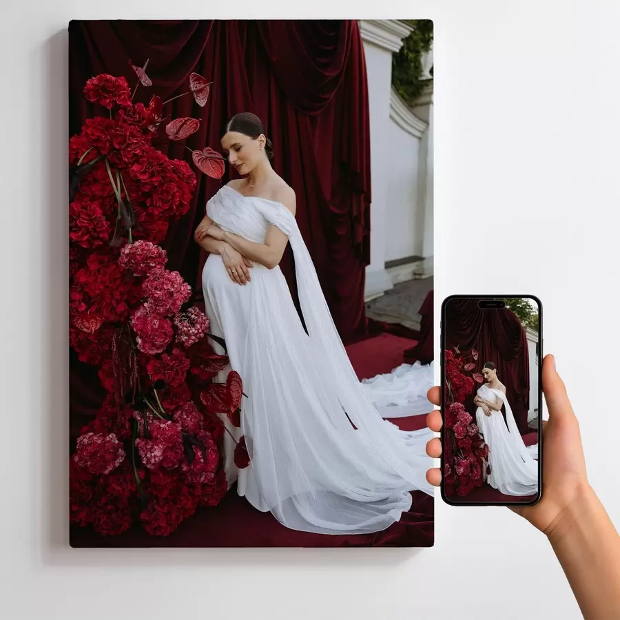 carta da parati Un regalo per una ragazza basato sulla sua foto nr. s47201