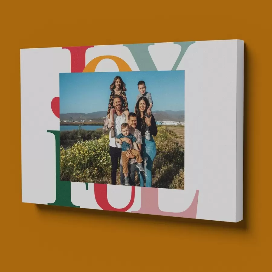 carta da parati Collage fotografico con ritratto di famiglia su tela nr. s47233