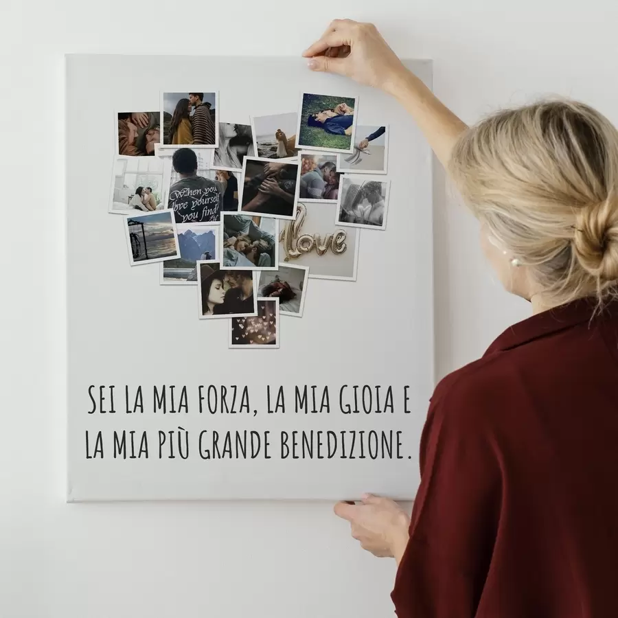 carta da parati Fotocollage su tela per compleanno dalla tua foto nr. s47577