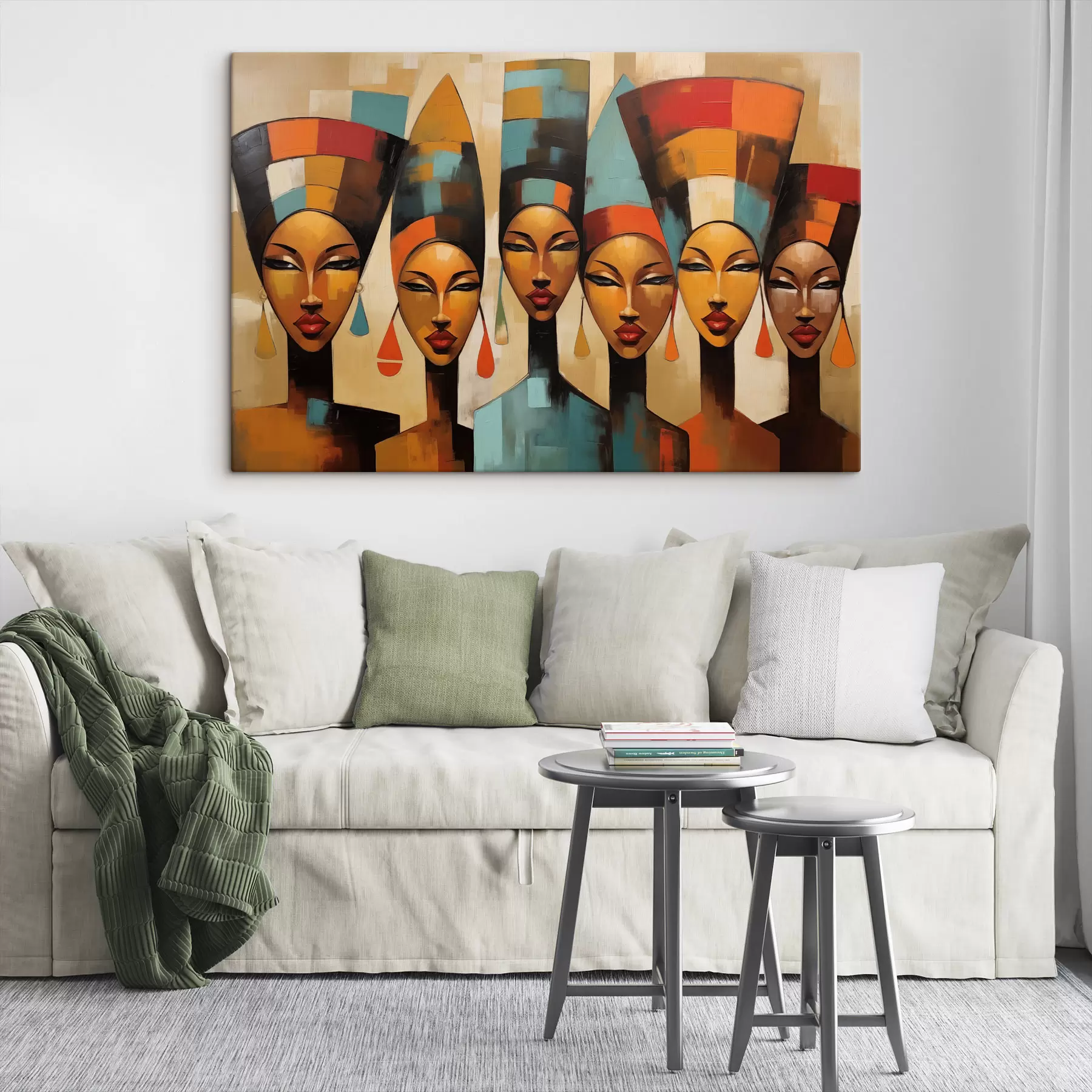 carta da parati Ritratto di donne in stile africano nr. s47387