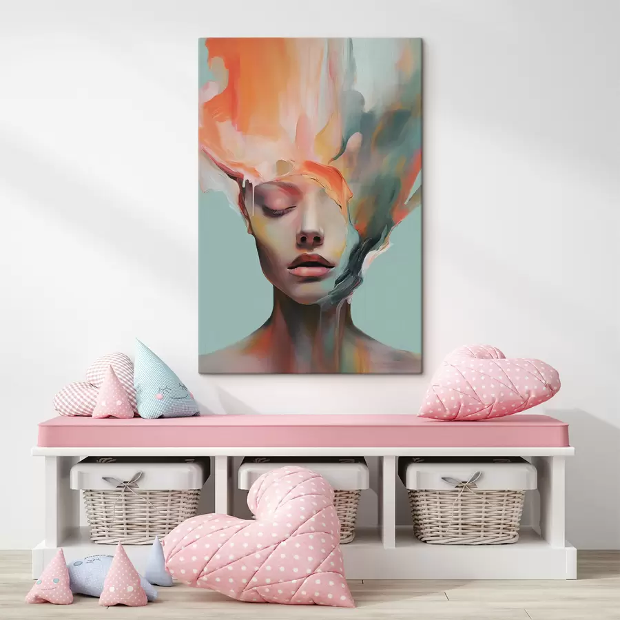 carta da parati Ritratto astratto di una ragazza nr. s47389