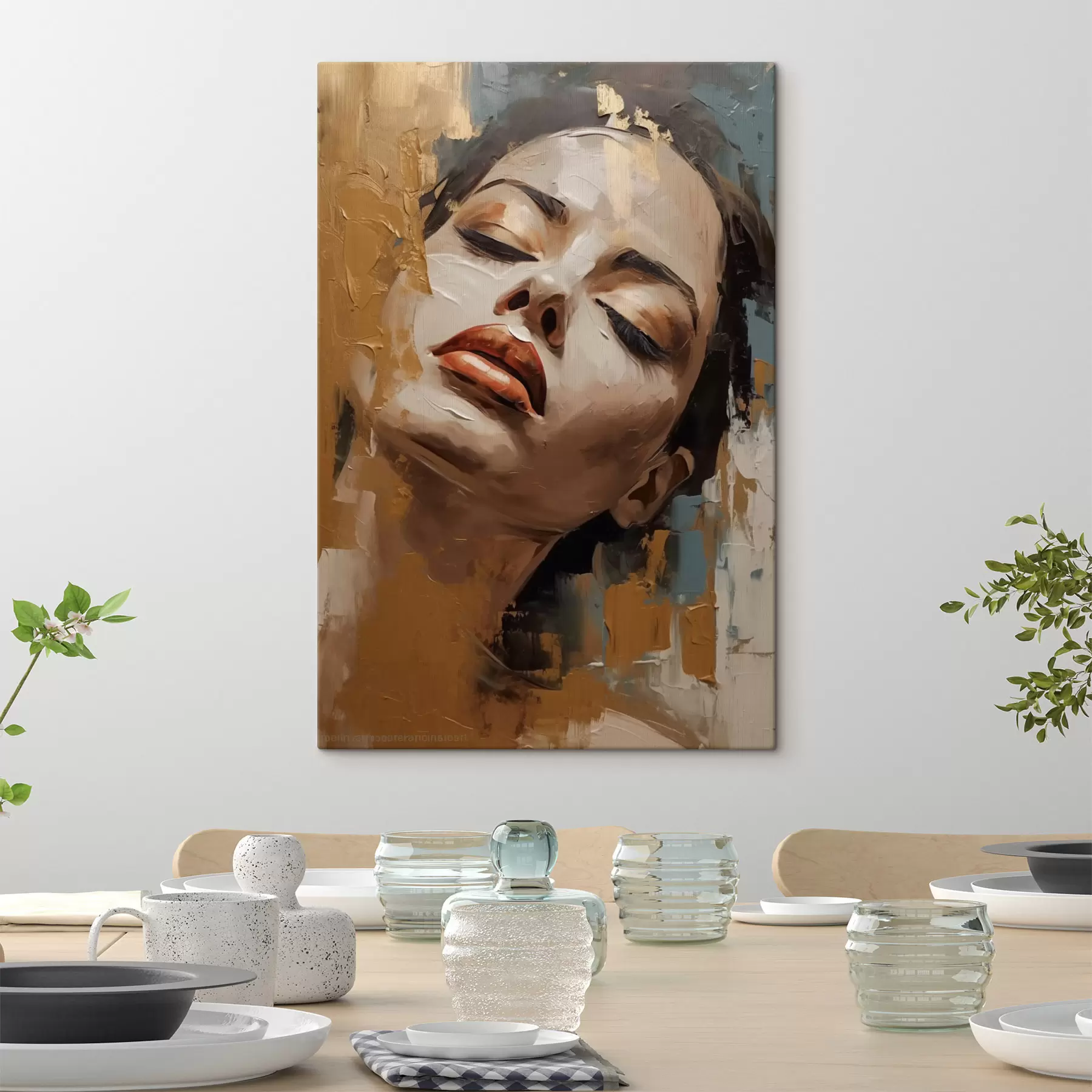 carta da parati Ritratto astratto di una ragazza nr. s47392