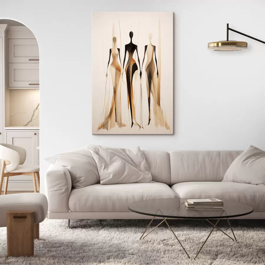 carta da parati Tre sagome nr. s47401