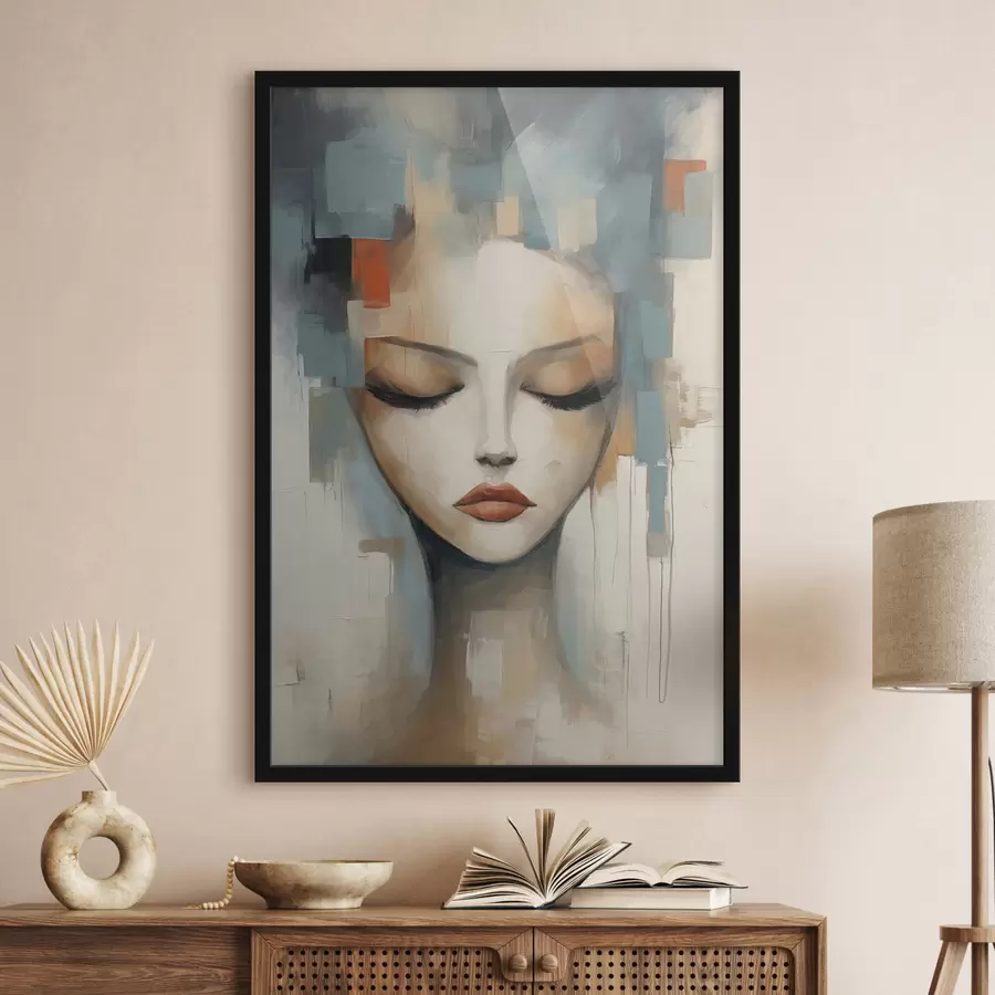 carta da parati Ritratto astratto di una ragazza nr. f47364