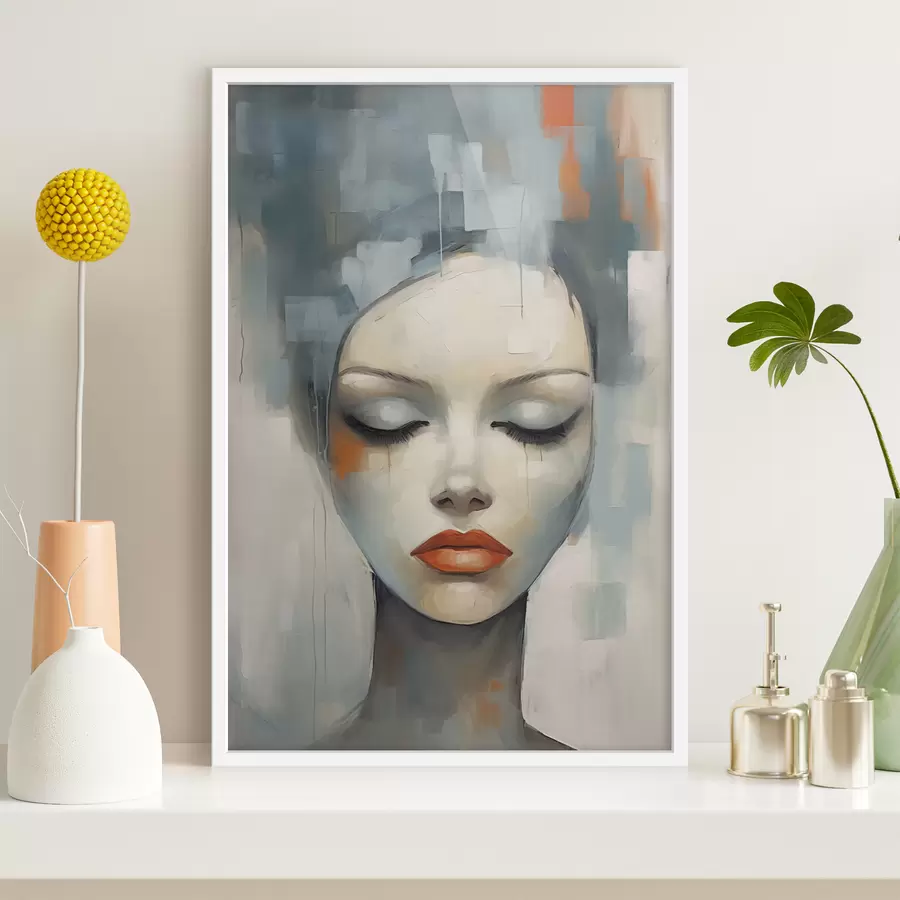 carta da parati Ritratto astratto di una ragazza nr. f47365