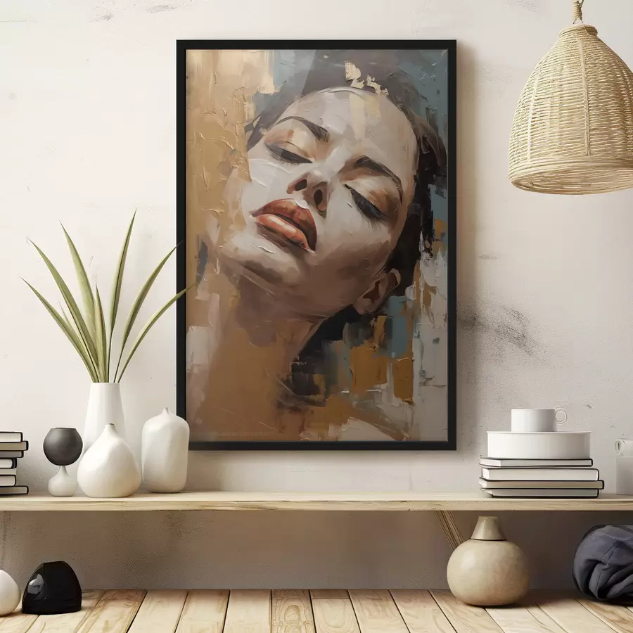 carta da parati Ritratto astratto di una ragazza nr. f47392