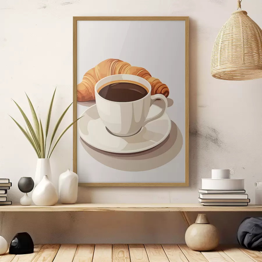 carta da parati Caffè con croissant nr. f47397