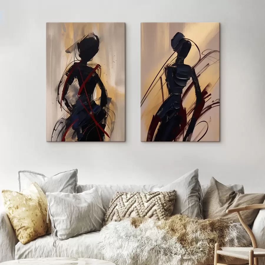 carta da parati Silhouette astratte nr. m01194