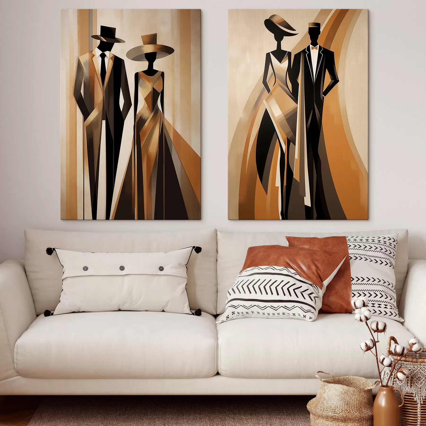 carta da parati Coppia astratta nr. m01200