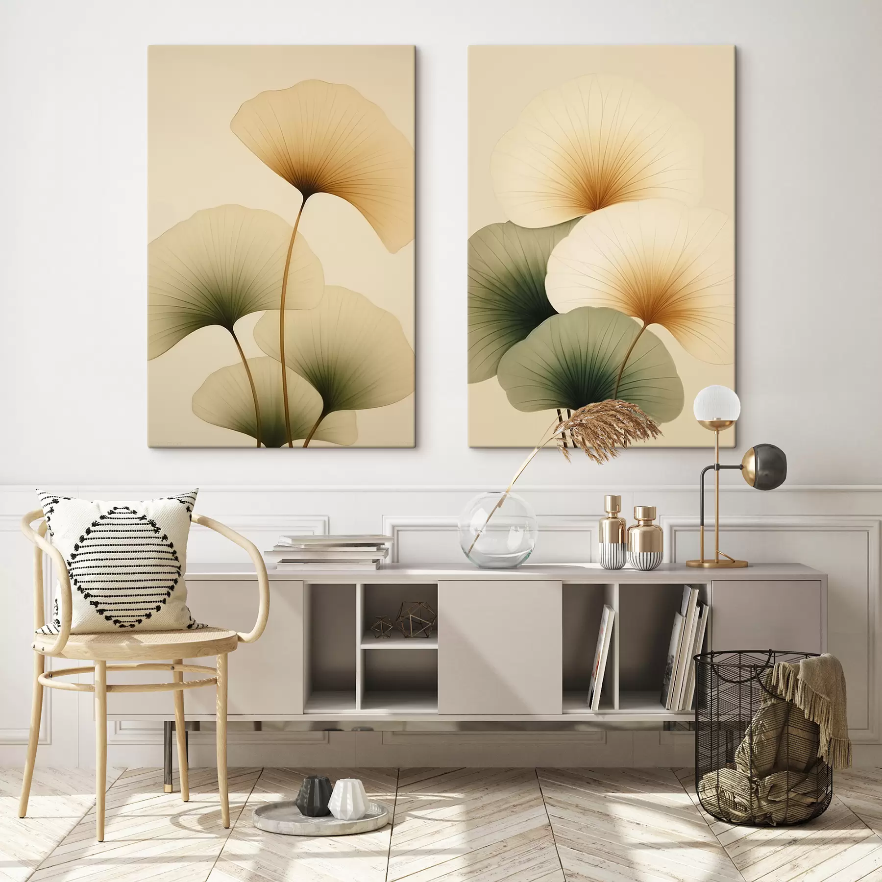 carta da parati Foglie di ginkgo nr. m01213