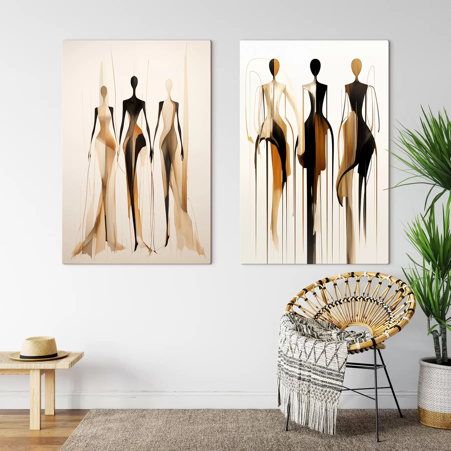 carta da parati Silhouette astratte nr. m01214