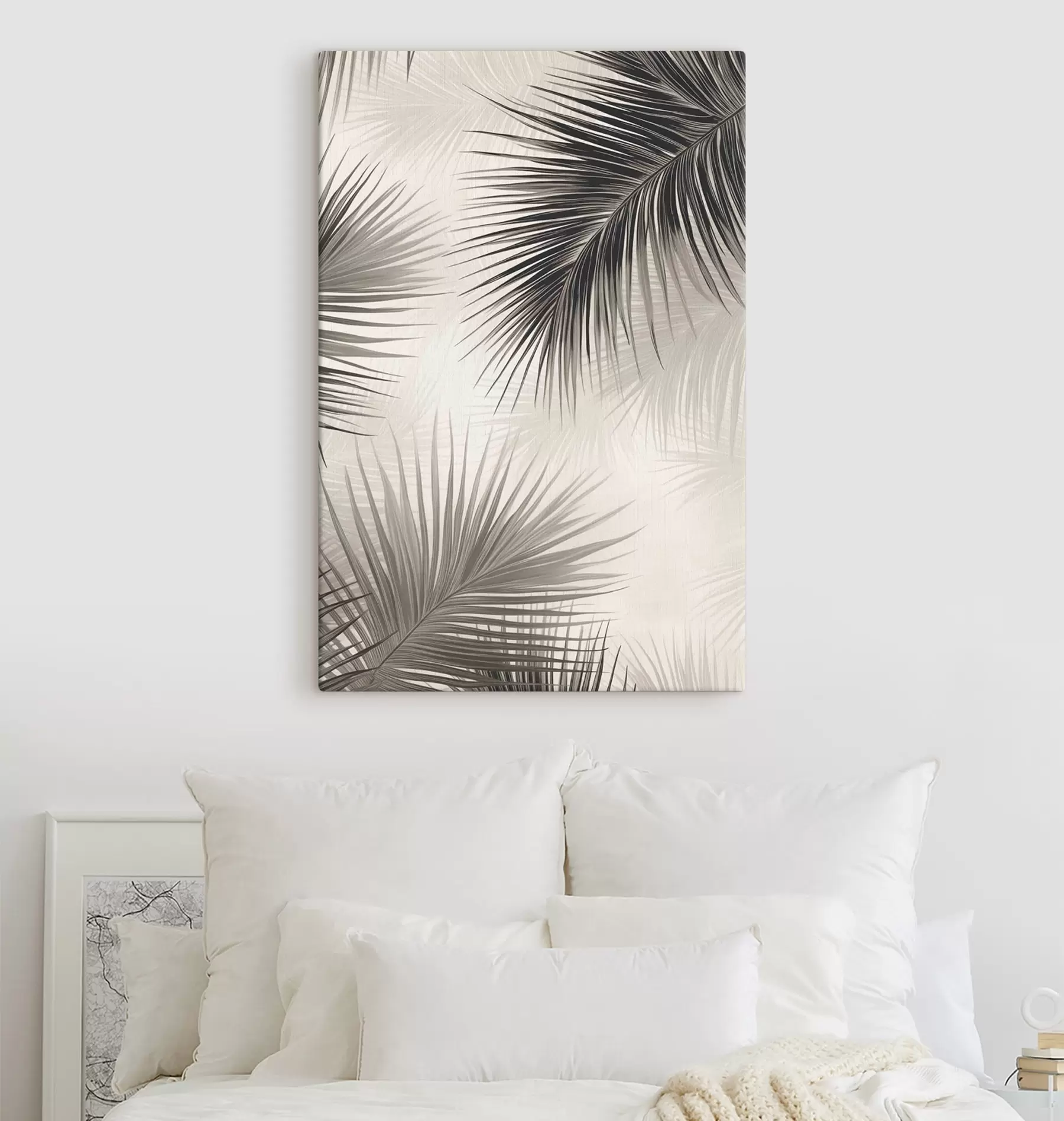 carta da parati Rami di palma dipinti nr. s47505