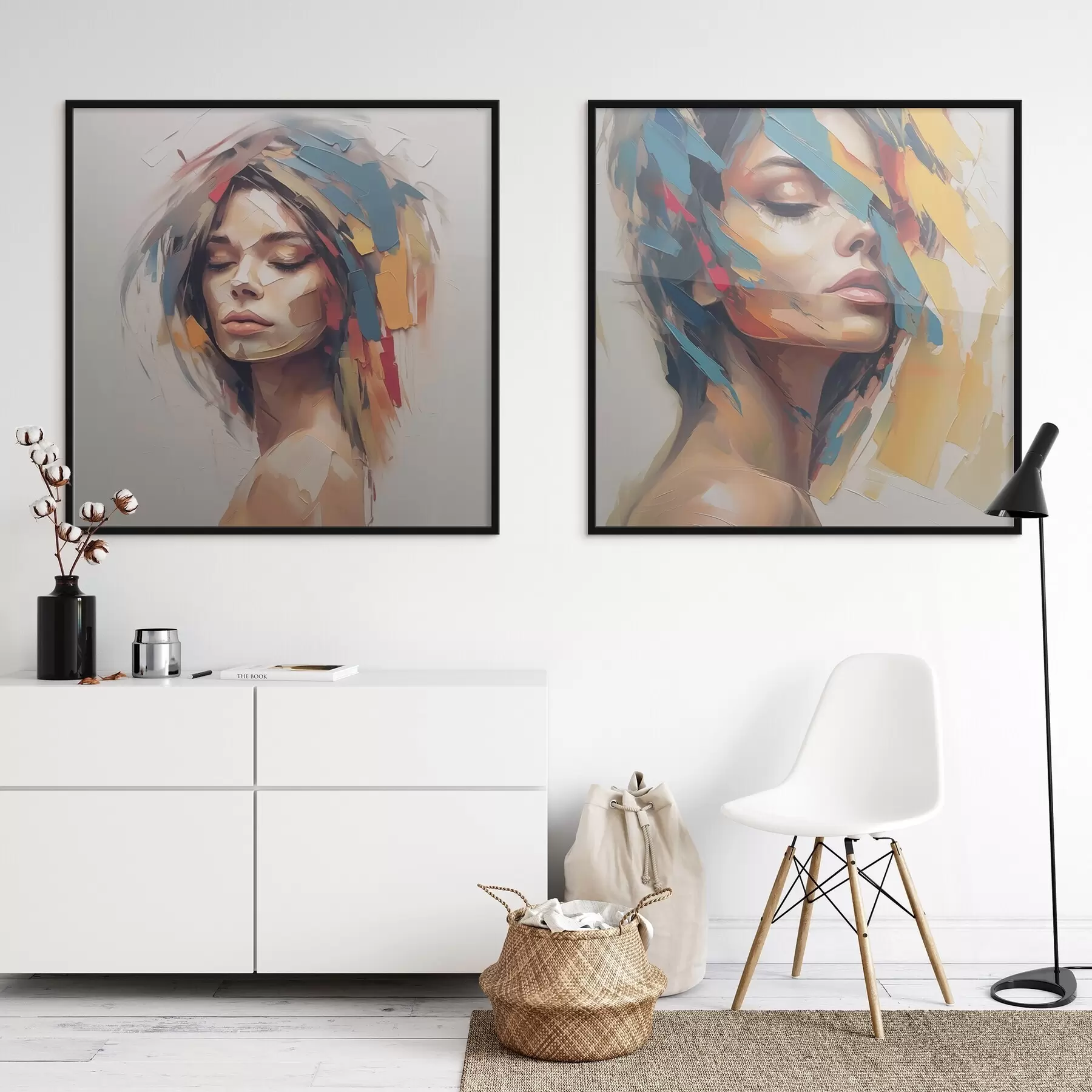 carta da parati Ritratto astratto di donna nr. d01081