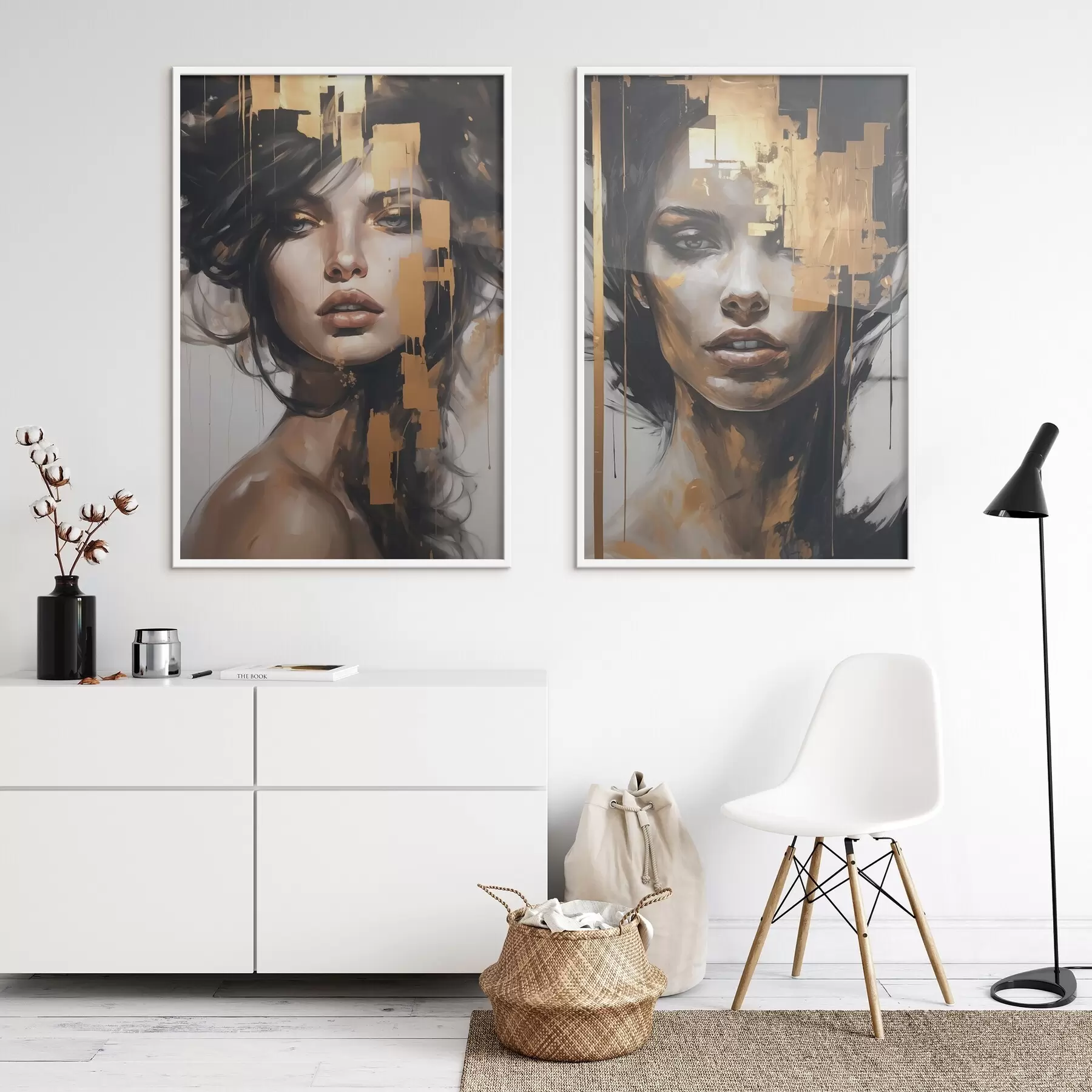 carta da parati Ritratto astratto di una ragazza nr. d01082