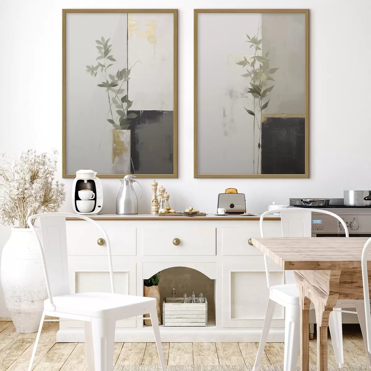 Poster Foglie e tocco d01126