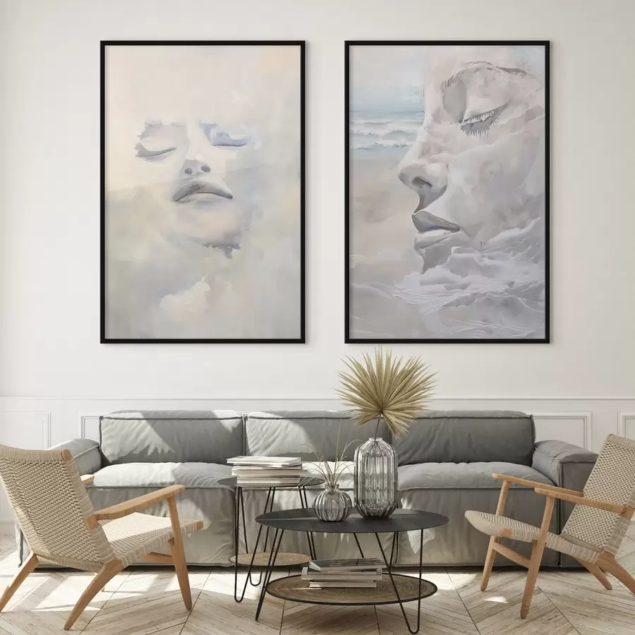 carta da parati Volto tra le nuvole nr. d01143