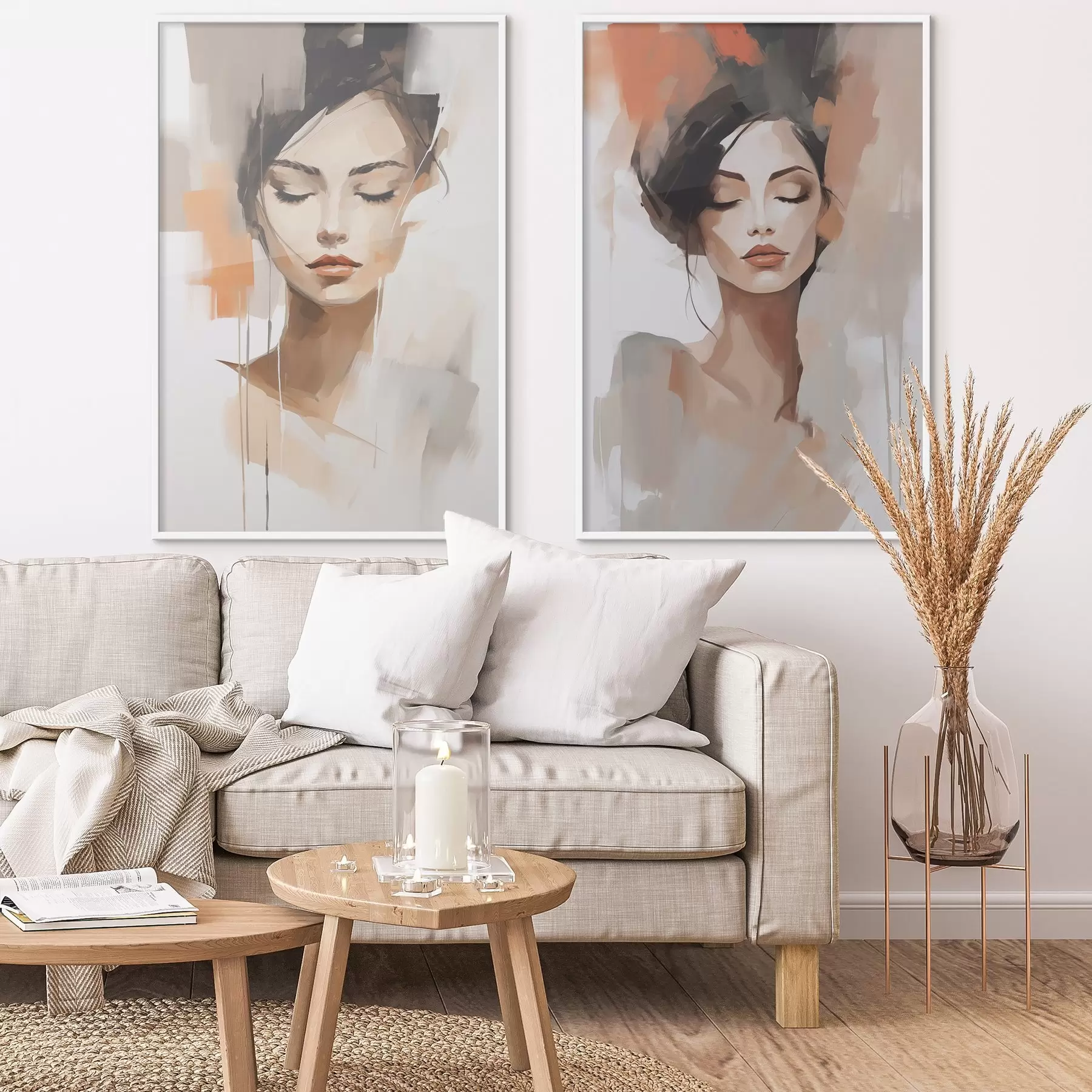 carta da parati Ritratto astratto di una ragazza nr. d01159