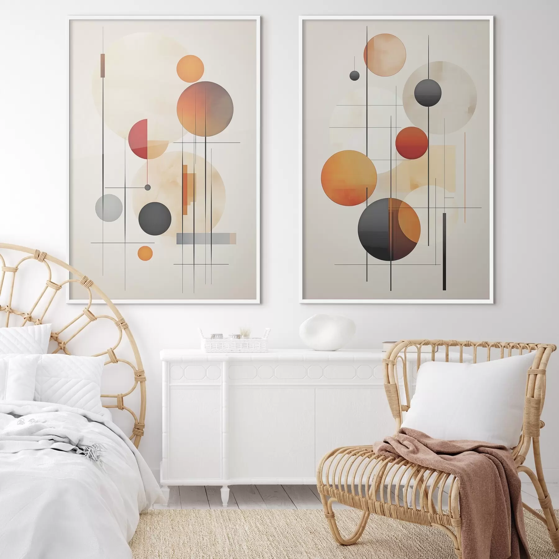 carta da parati Astrazione geometrica con sfere nr. d01103