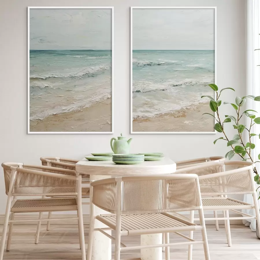 carta da parati mare in stile pittura a olio nr. d01170