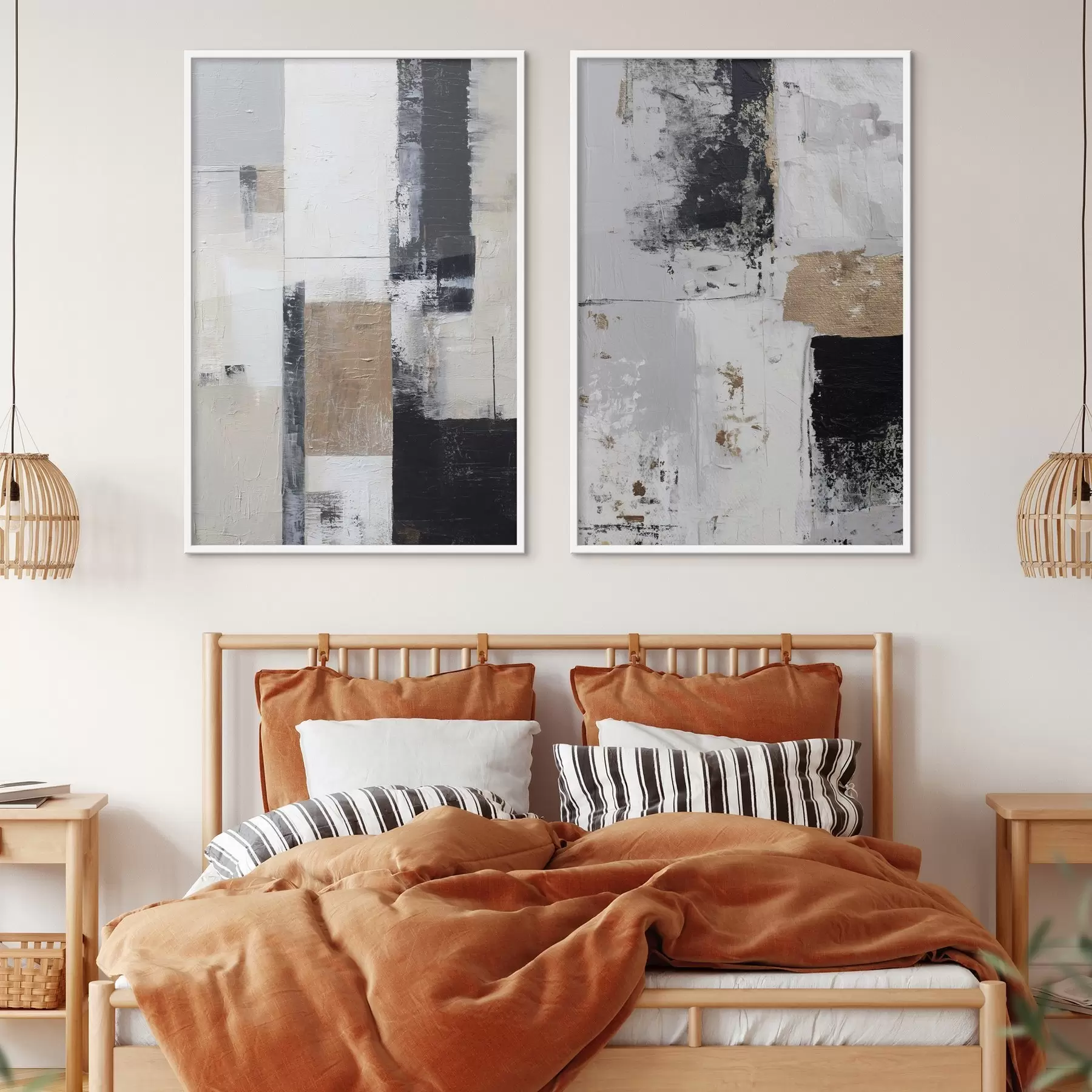 carta da parati astrazione contemporanea in colori contrastanti nr. d01176