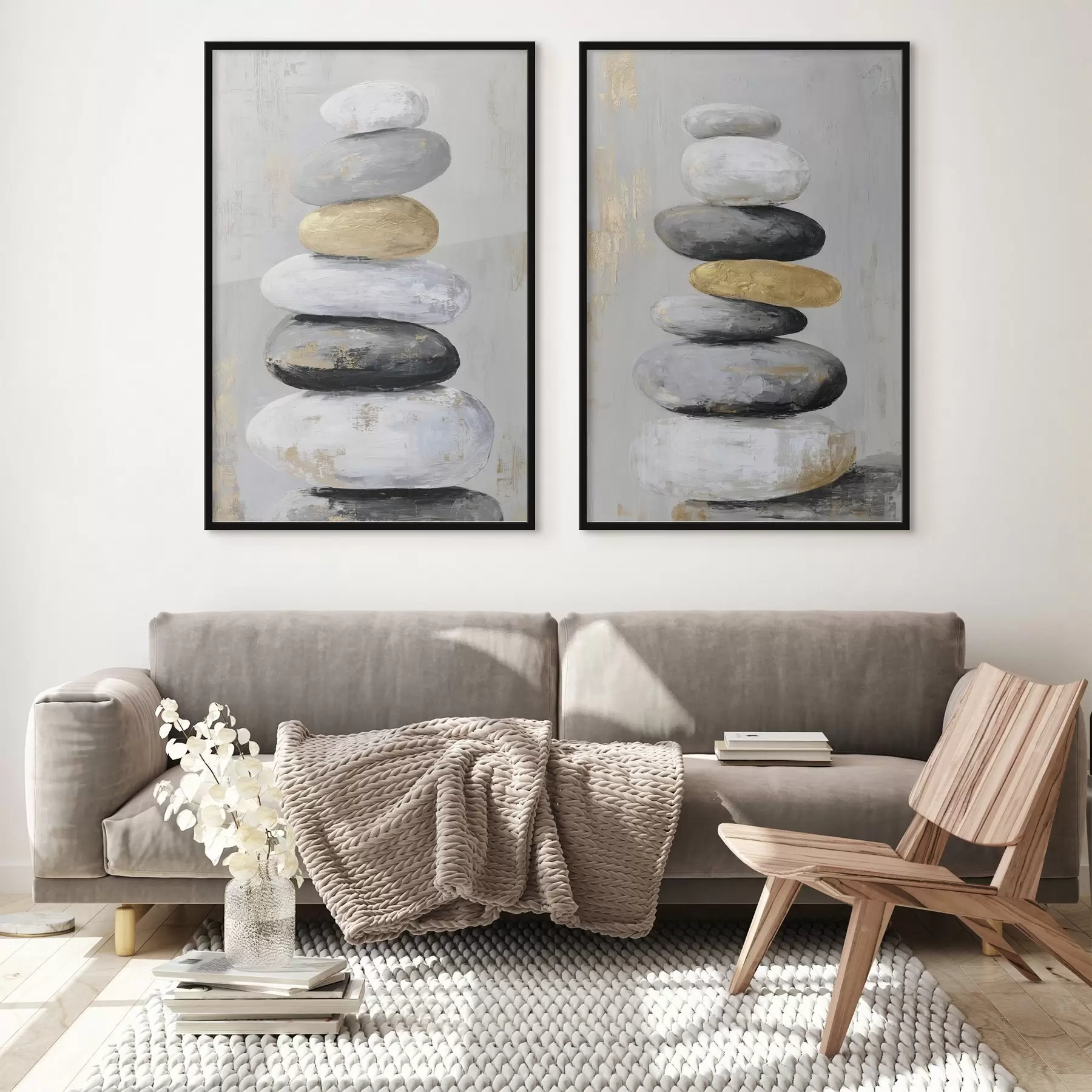 carta da parati grandi pietre nello stile della pittura nr. d01181