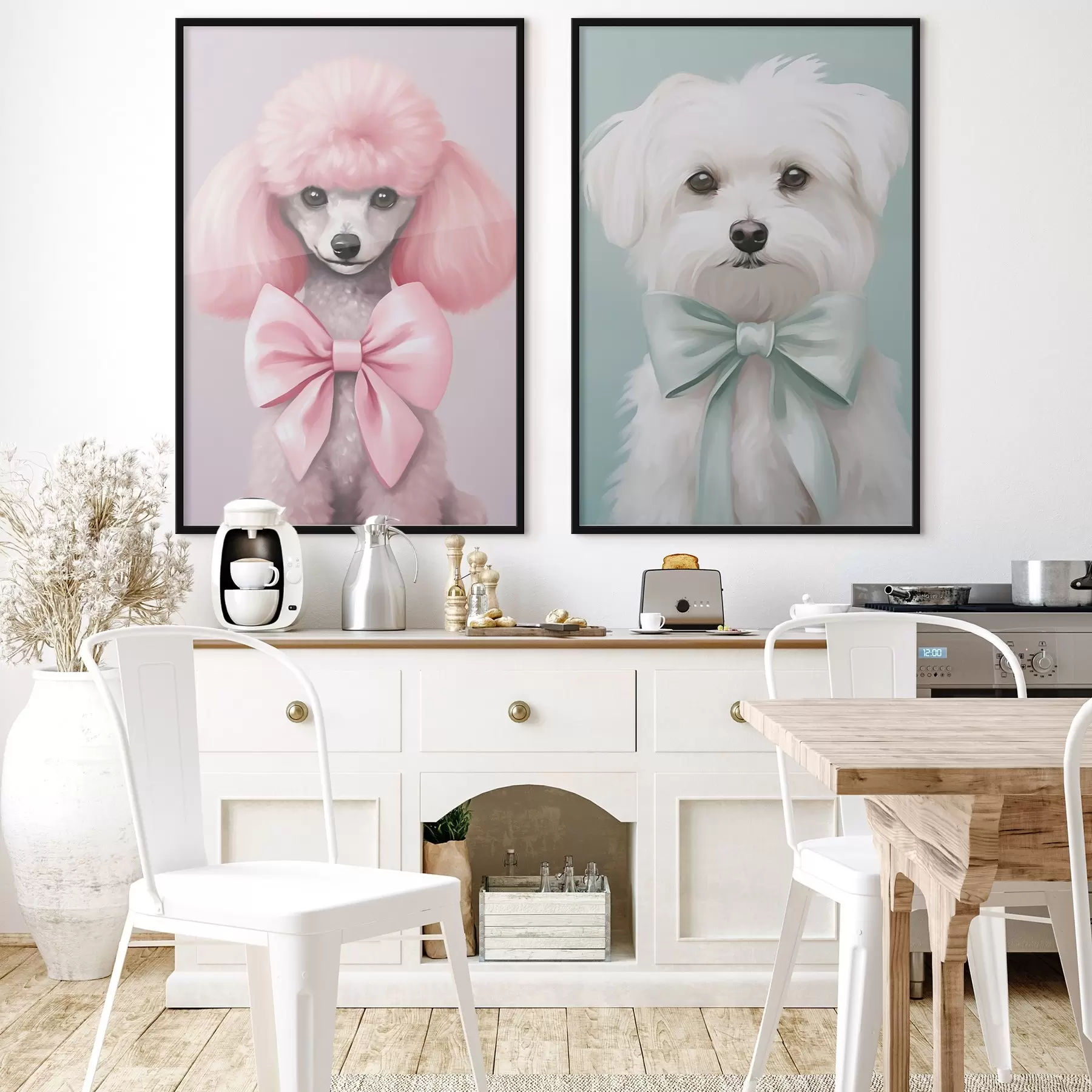 carta da parati Cane con un fiocco nr. d01193