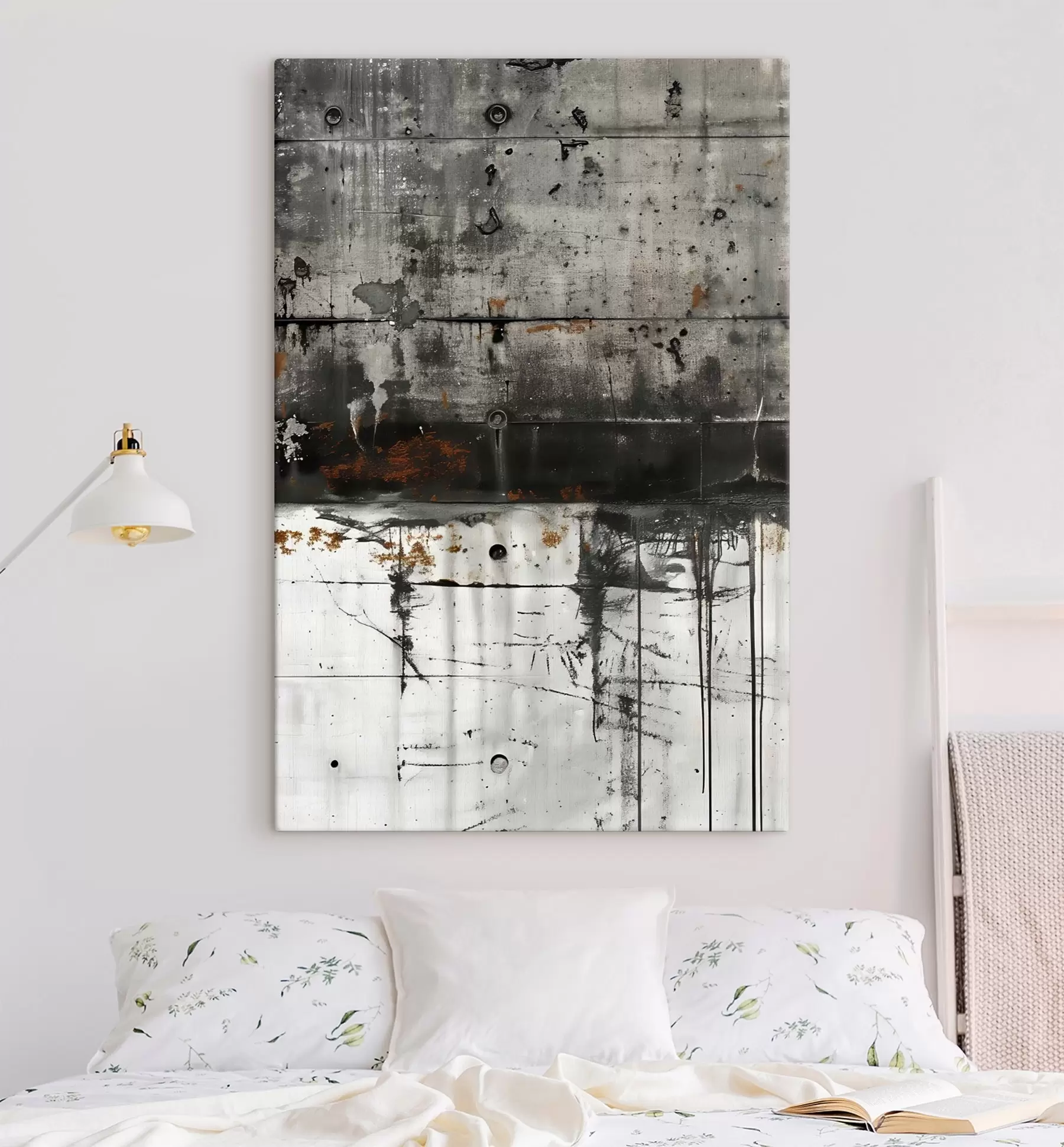 carta da parati Schizzi di vernice su un muro di cemento, imitazione dell'acquerello nr. s47633