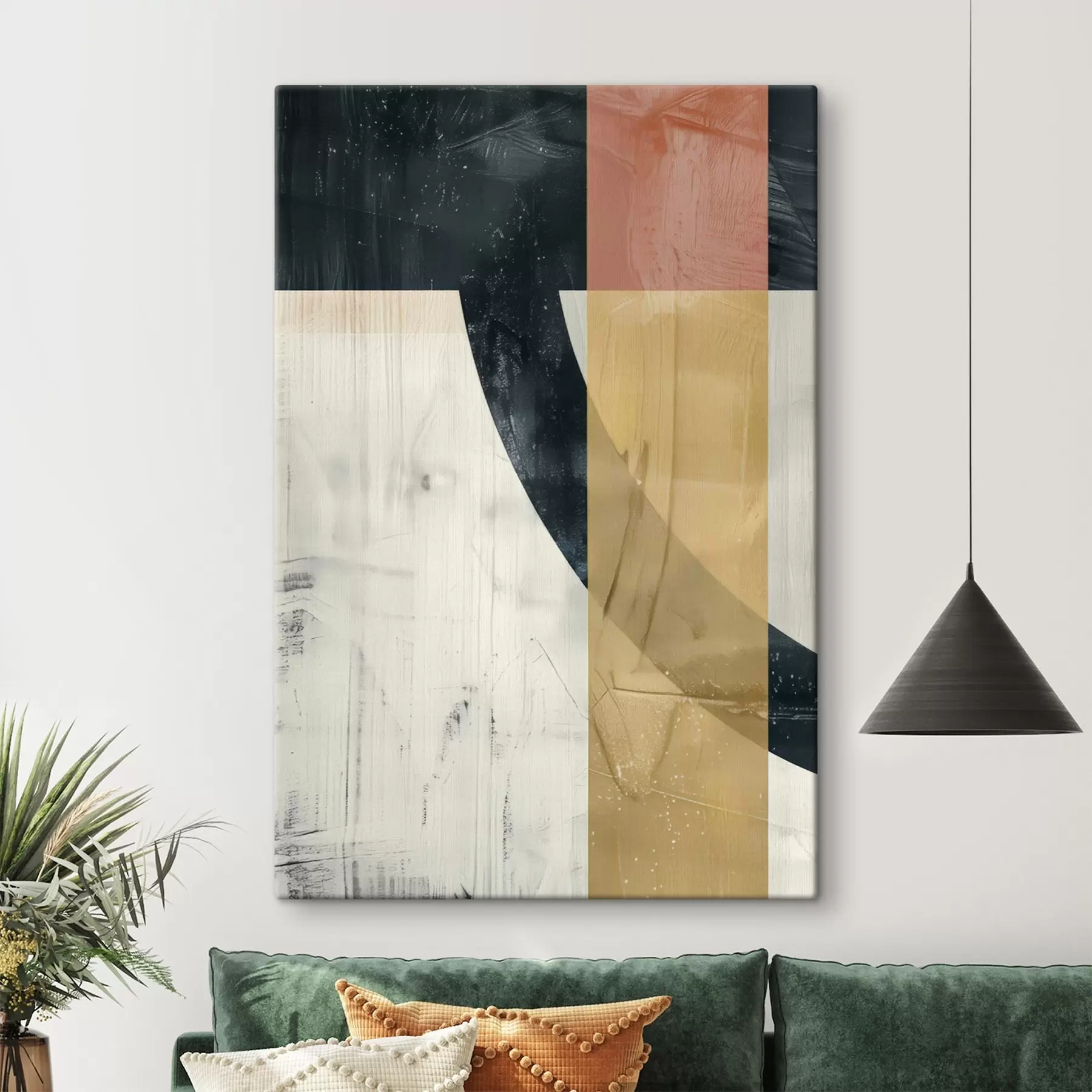 carta da parati Forme geometriche su sfondo di cemento nr. s47634