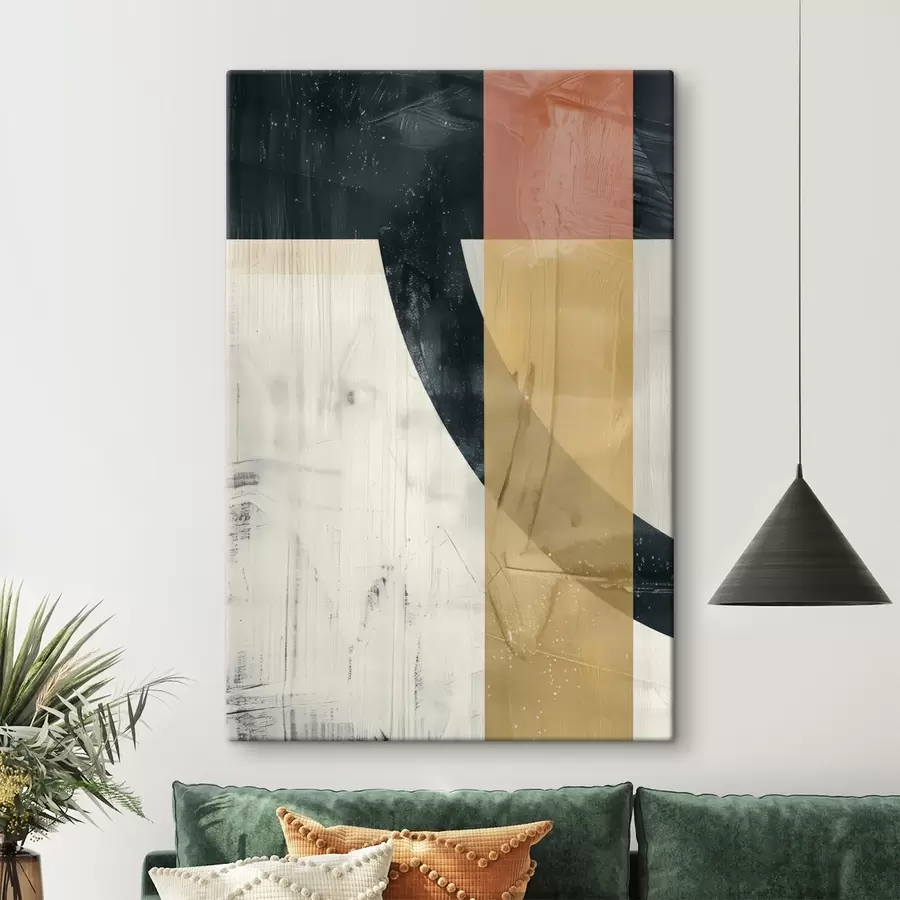 carta da parati Forme geometriche su sfondo di cemento nr. s47634