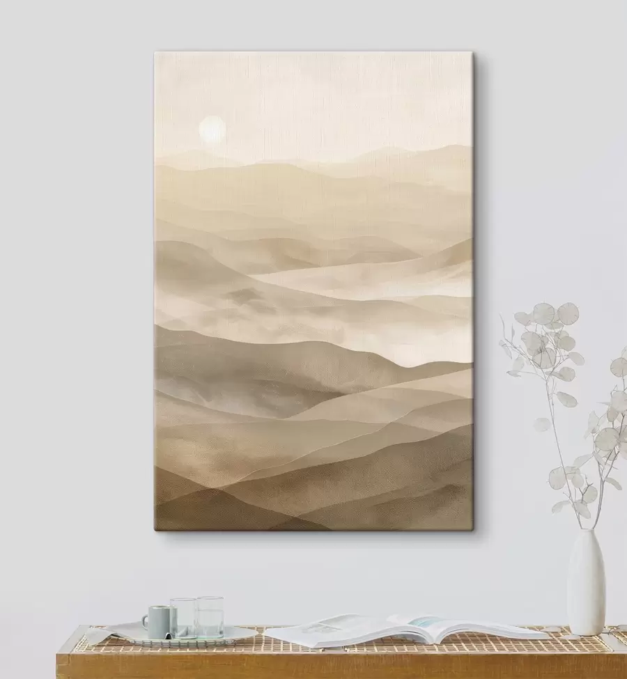 carta da parati Montagne dai toni chiari, imitazione dell'acquerello nr. s47638