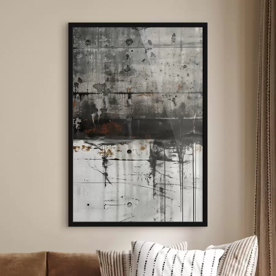 carta da parati Schizzi di vernice su un muro di cemento, imitazione dell'acquerello nr. f47633