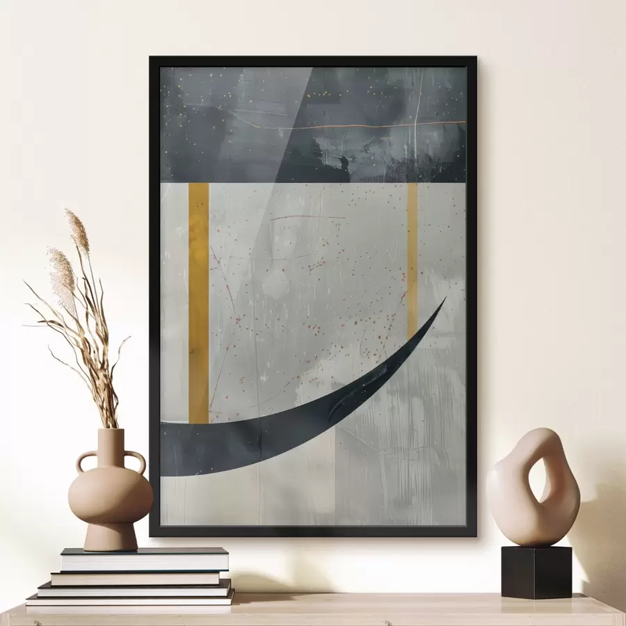 carta da parati Geometria, forme su sfondo concreto nr. f47635