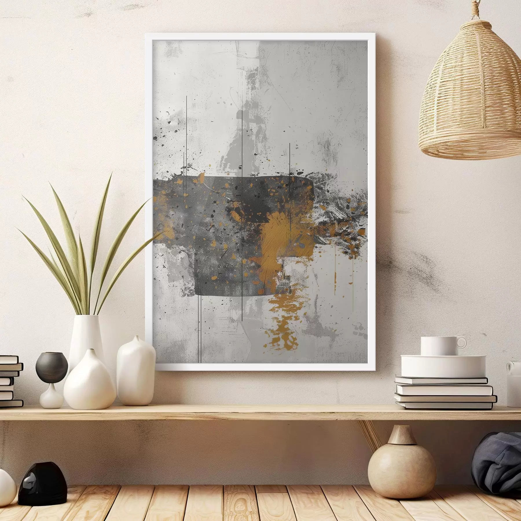 carta da parati Astratto, schizzi, imitazione di vernice su sfondo di cemento nr. f47637