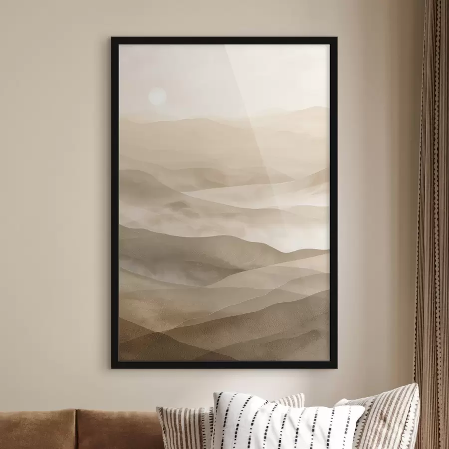 carta da parati Montagne dai toni chiari, imitazione dell'acquerello nr. f47638