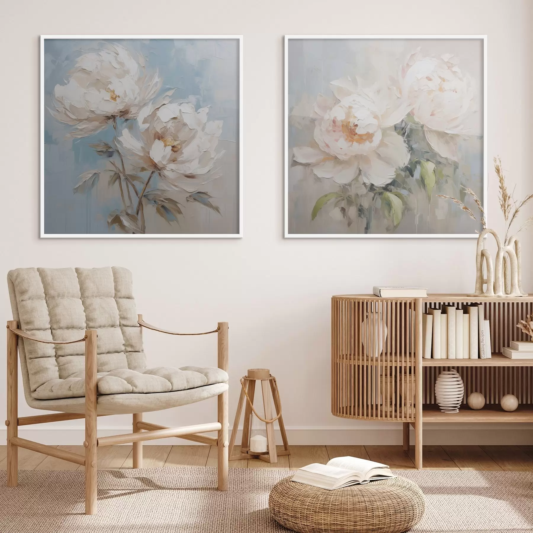 carta da parati Imitazione di peonie in pittura nr. d00665