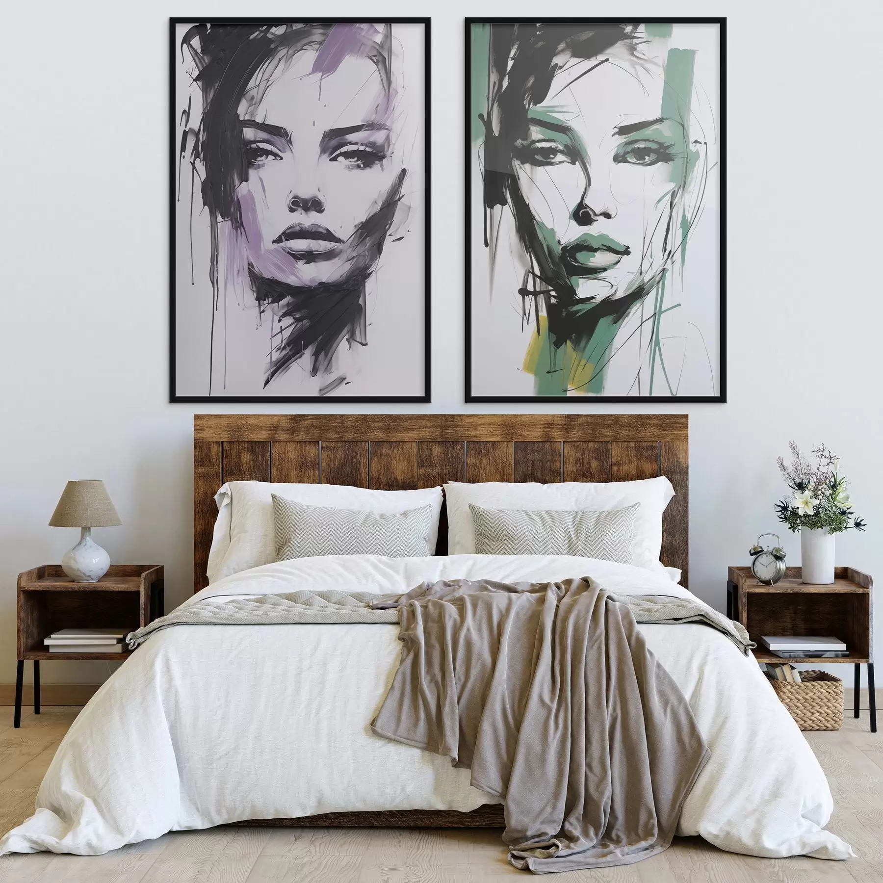 carta da parati Ritratto femminile astratto nr. d01226