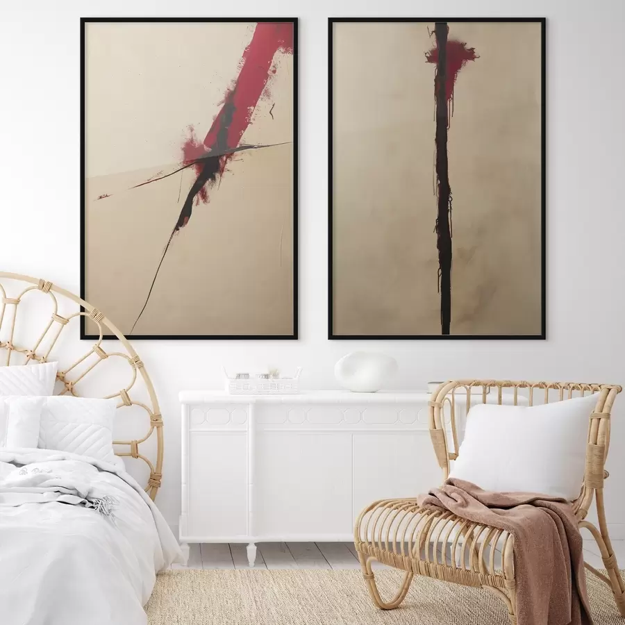 carta da parati Astrazione rossa nr. d01215